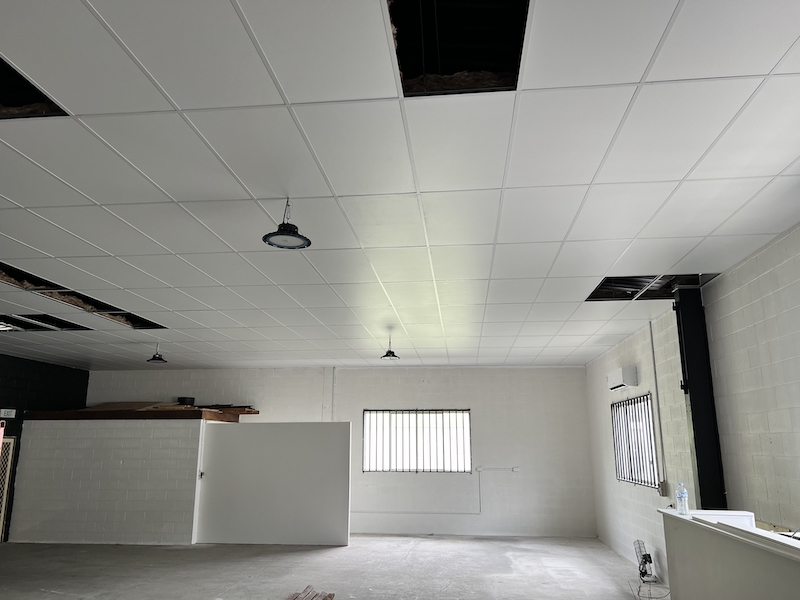 ceiling panel repair in residential property