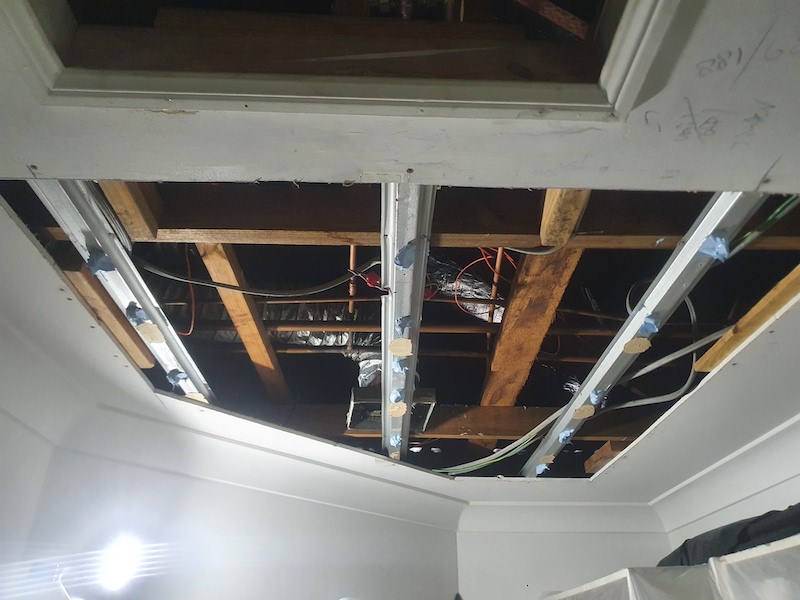 ceiling replacement by plasterer in Townsville