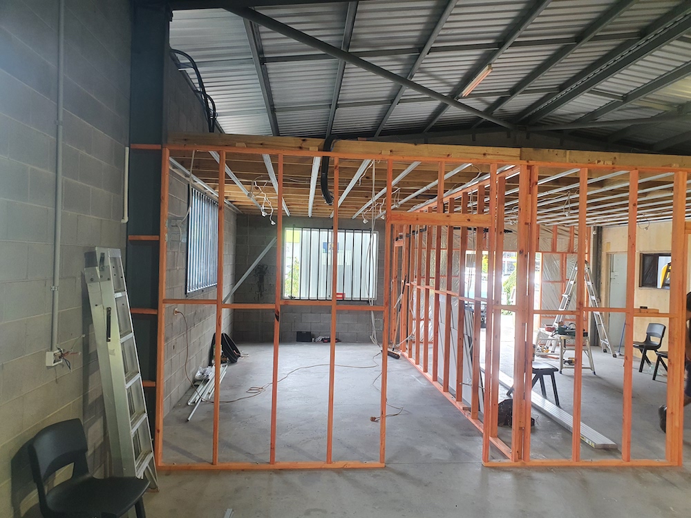 partition wall installed by plasterer in Townsville