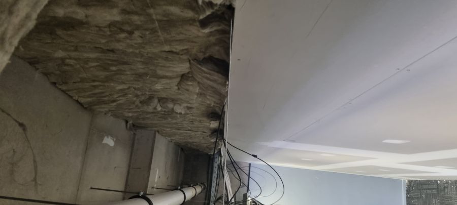 ceiling during repair process