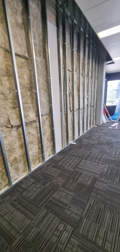 commercial wall installation