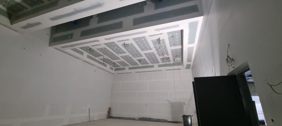 suspended ceiling and bulkhead installation